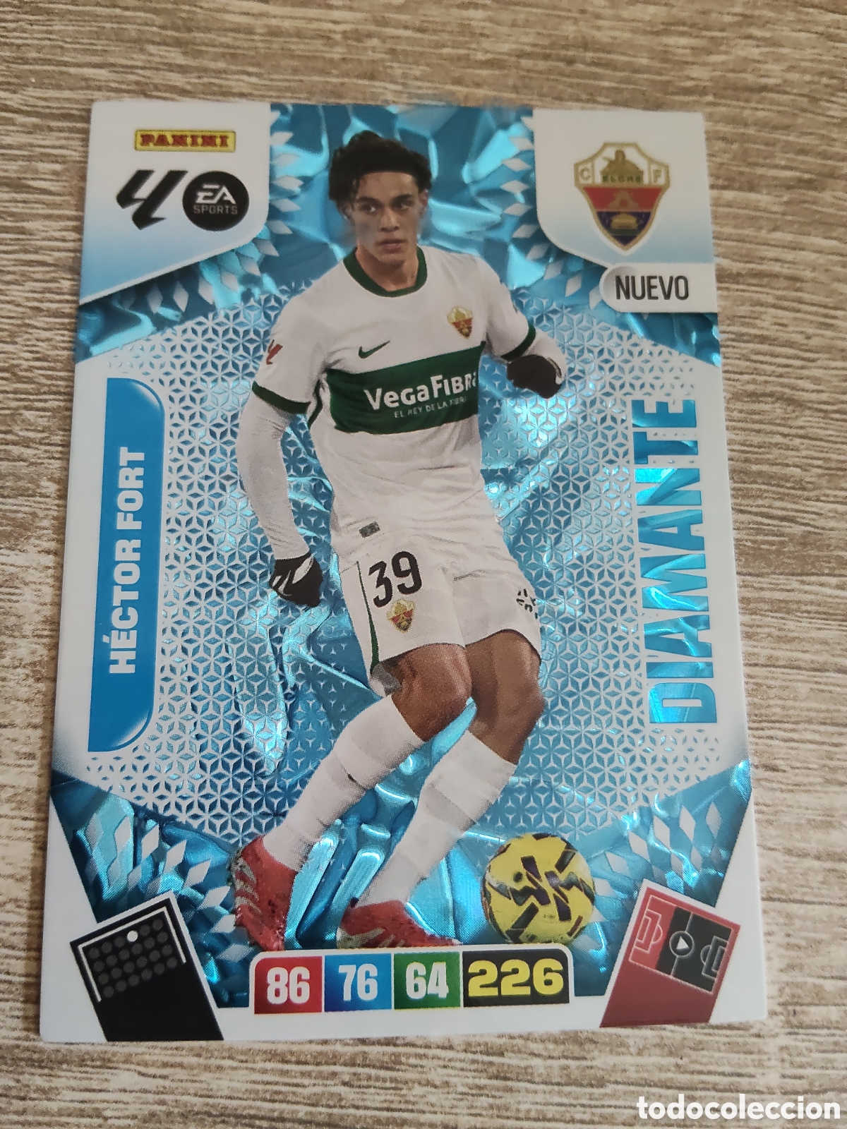 Cromos de F&uacute;tbol: Panini Adrenalyn 2025 2026 25 26 H&eacute;ctor Fort Elche nuevo diamante