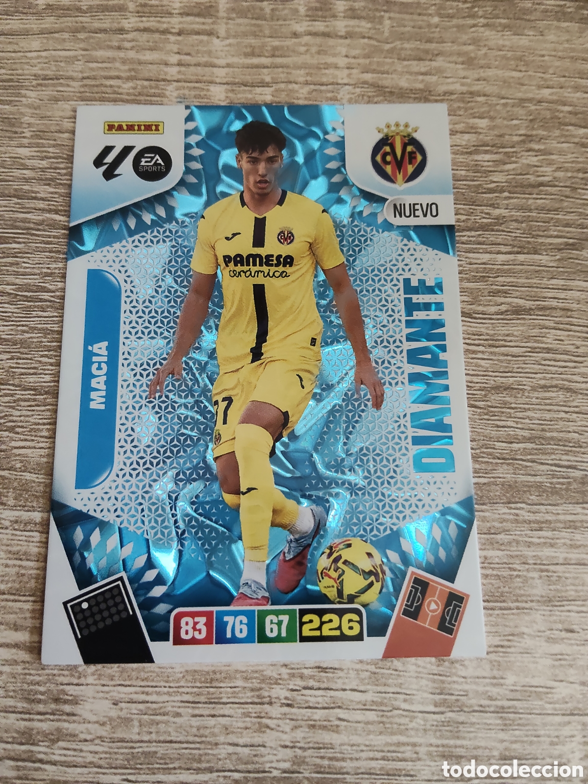 Cromos de F&uacute;tbol: Panini Adrenalyn 2025 2026 25 26 Maci&aacute; Villarreal nuevo diamante
