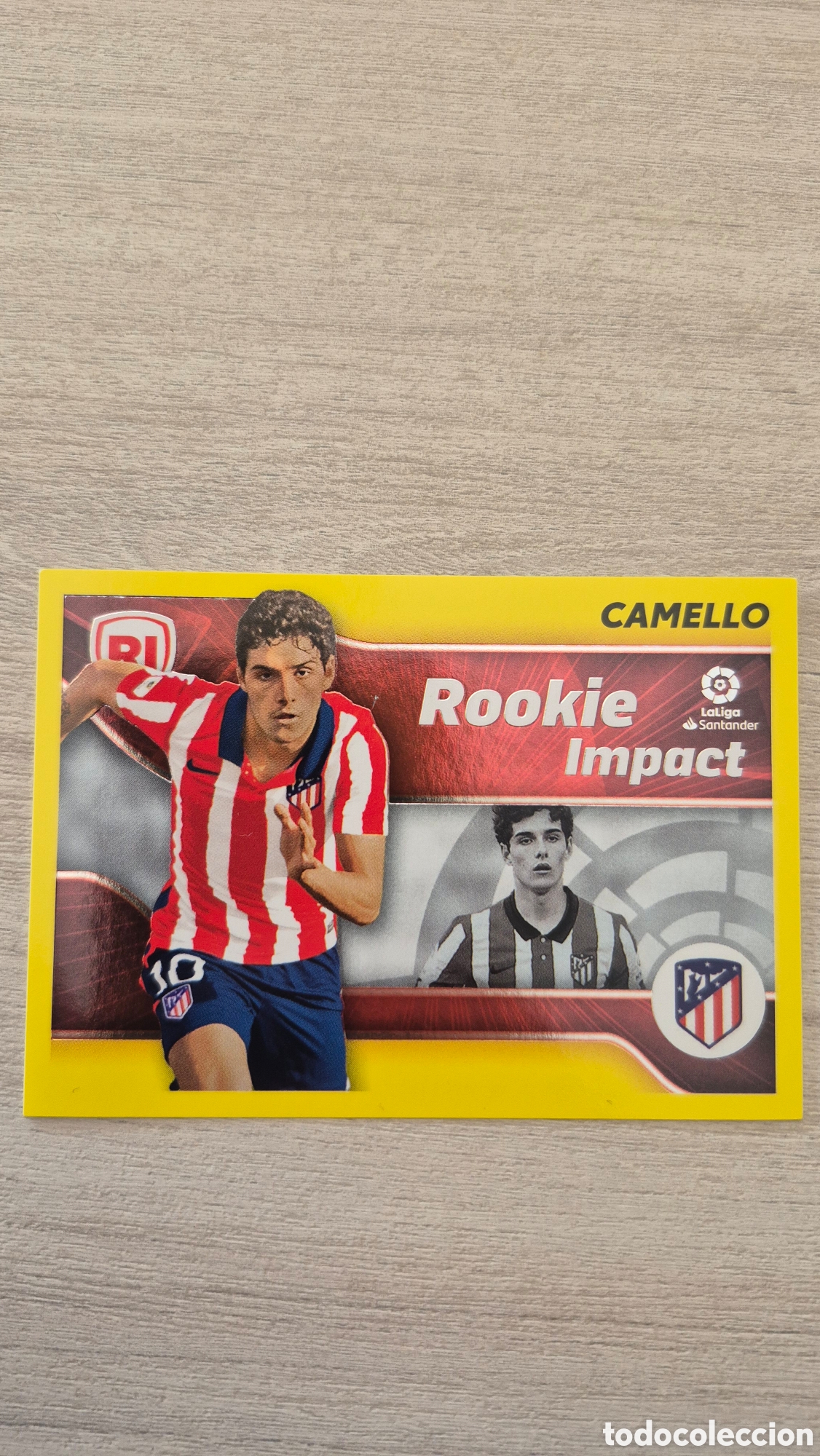 Cromos de F&uacute;tbol: N&deg;4 Rookie Impact Atl&eacute;tico de Madrid Camello Liga Este 21/22