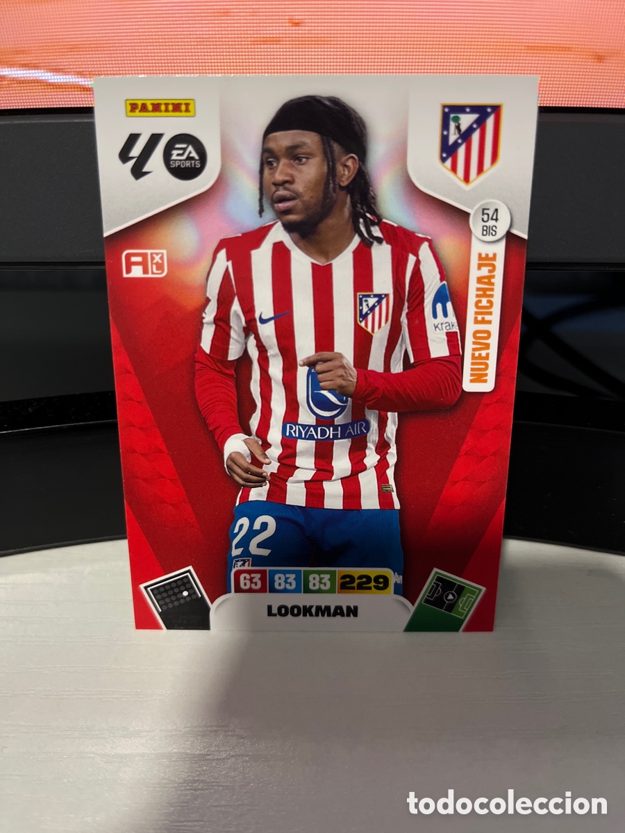 Cromos de F&uacute;tbol: Lookman nuevo fichaje atl&eacute;tico de Madrid adrenalyn XL 2025/26