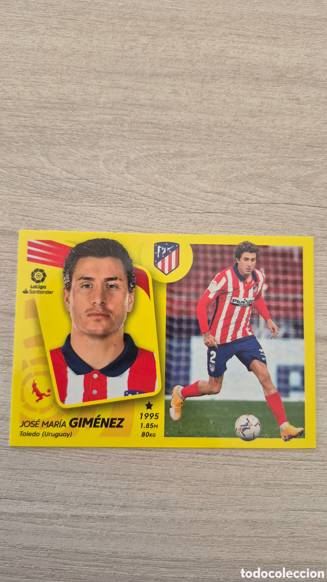 Cromos de F&uacute;tbol: N&deg;8 Atl&eacute;tico de Madrid Gim&eacute;nez Liga Este 21/22