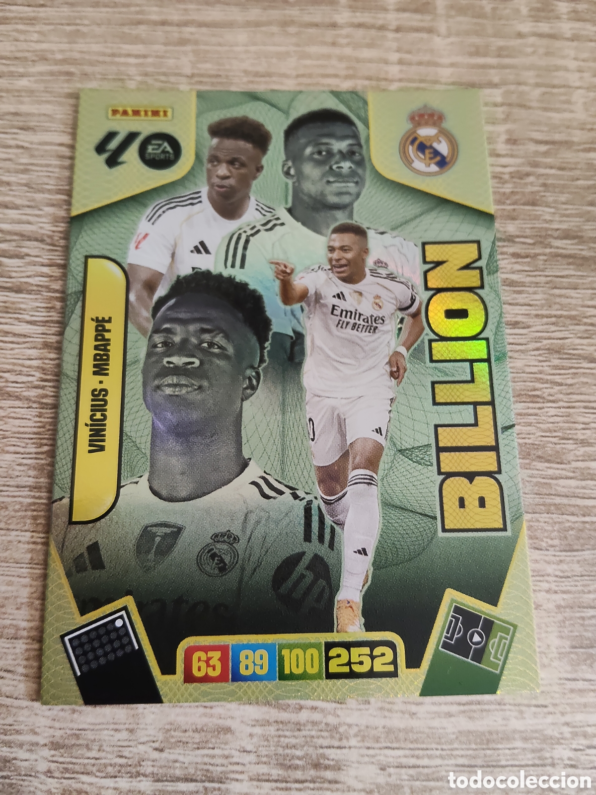 Cromos de F&uacute;tbol: Panini Adrenalyn 2025 2026 25 26 Vinicius-Mbappe billion