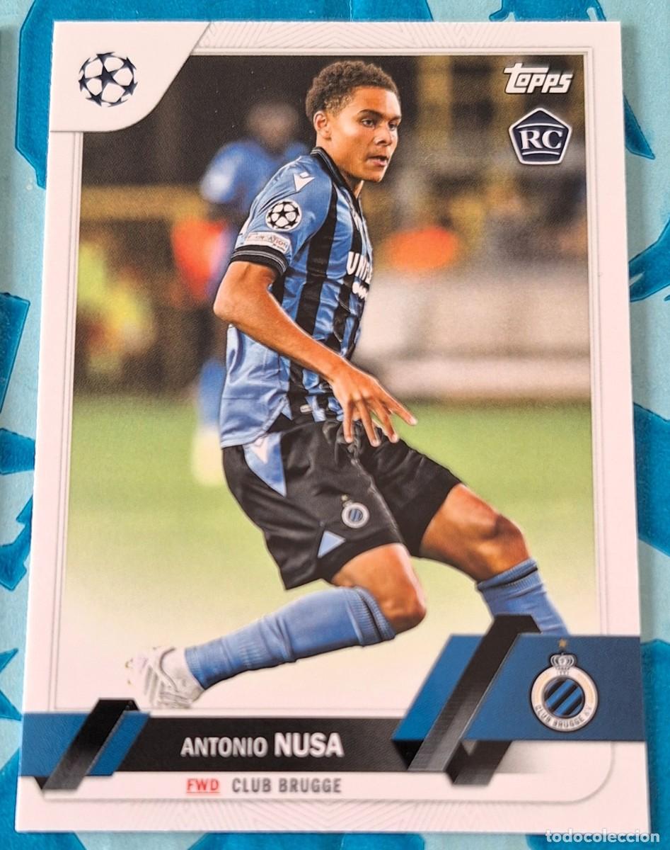 Cromos de F&uacute;tbol: Antonio Nusa Club Brugge Topps Champions League Soccer Rookie RC