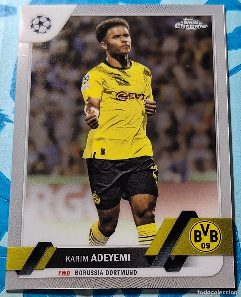 Cromos de F&uacute;tbol: Karim Adeyemi Borussia Dortmund Topps Chrome Champions League Soccer
