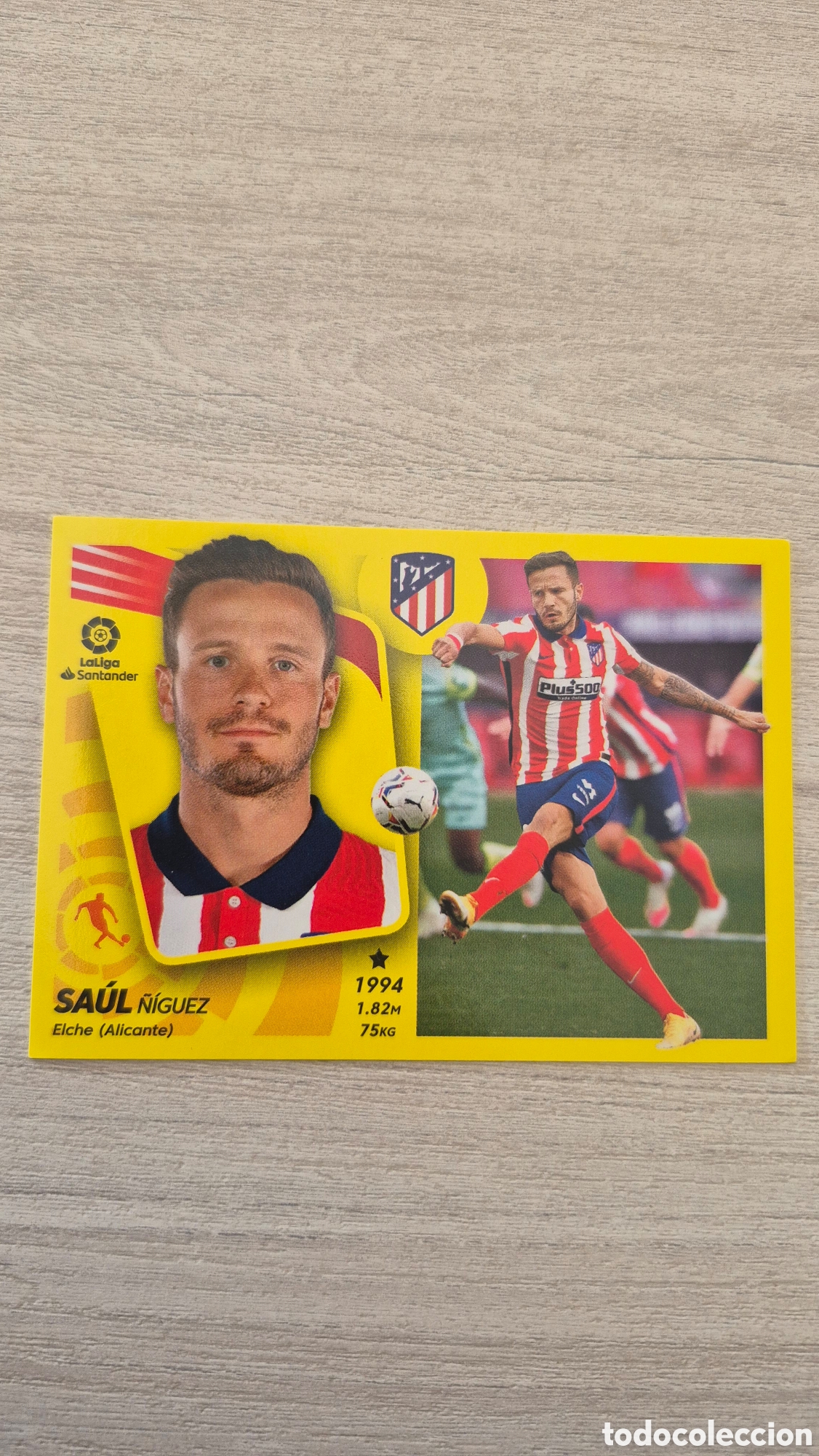 Cromos de F&uacute;tbol: N&deg;14 Atl&eacute;tico de Madrid Saul Liga Este 21/22