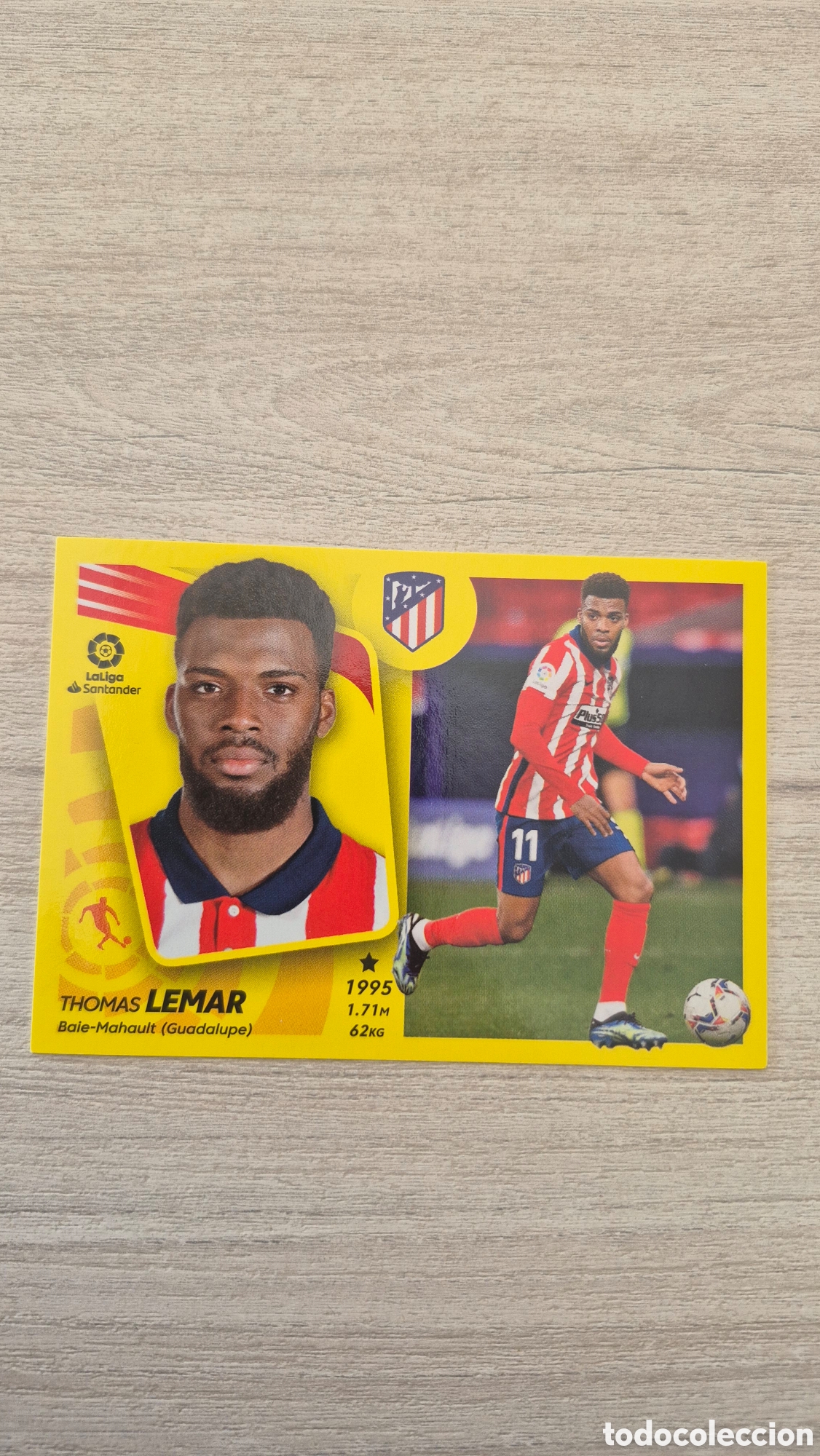 Cromos de F&uacute;tbol: N&deg;15 Atl&eacute;tico de Madrid Lemar Liga Este 21/22