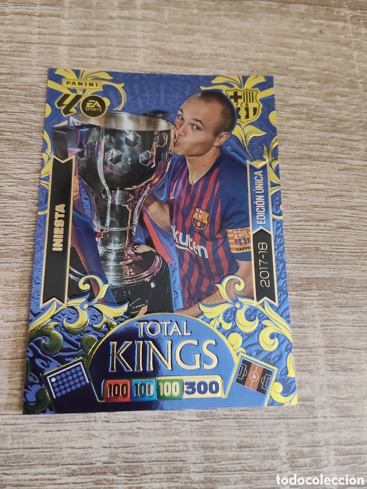 Cromos de F&uacute;tbol: Panini Adrenalyn 2025 2026 25 26 Iniesta Barcelona total kings