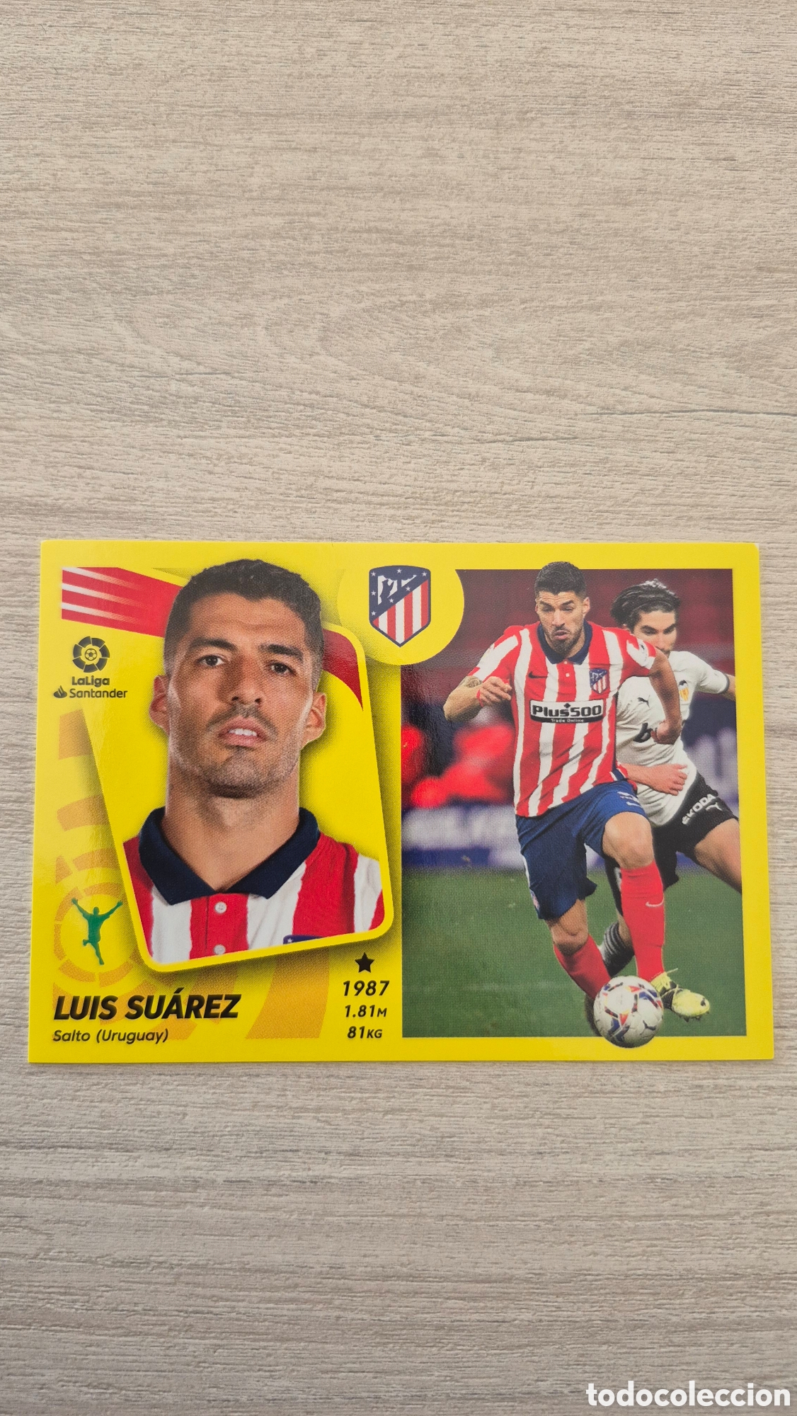 Cromos de F&uacute;tbol: N&deg;20 Atl&eacute;tico de Madrid Luis Su&aacute;rez Liga Este 21/22