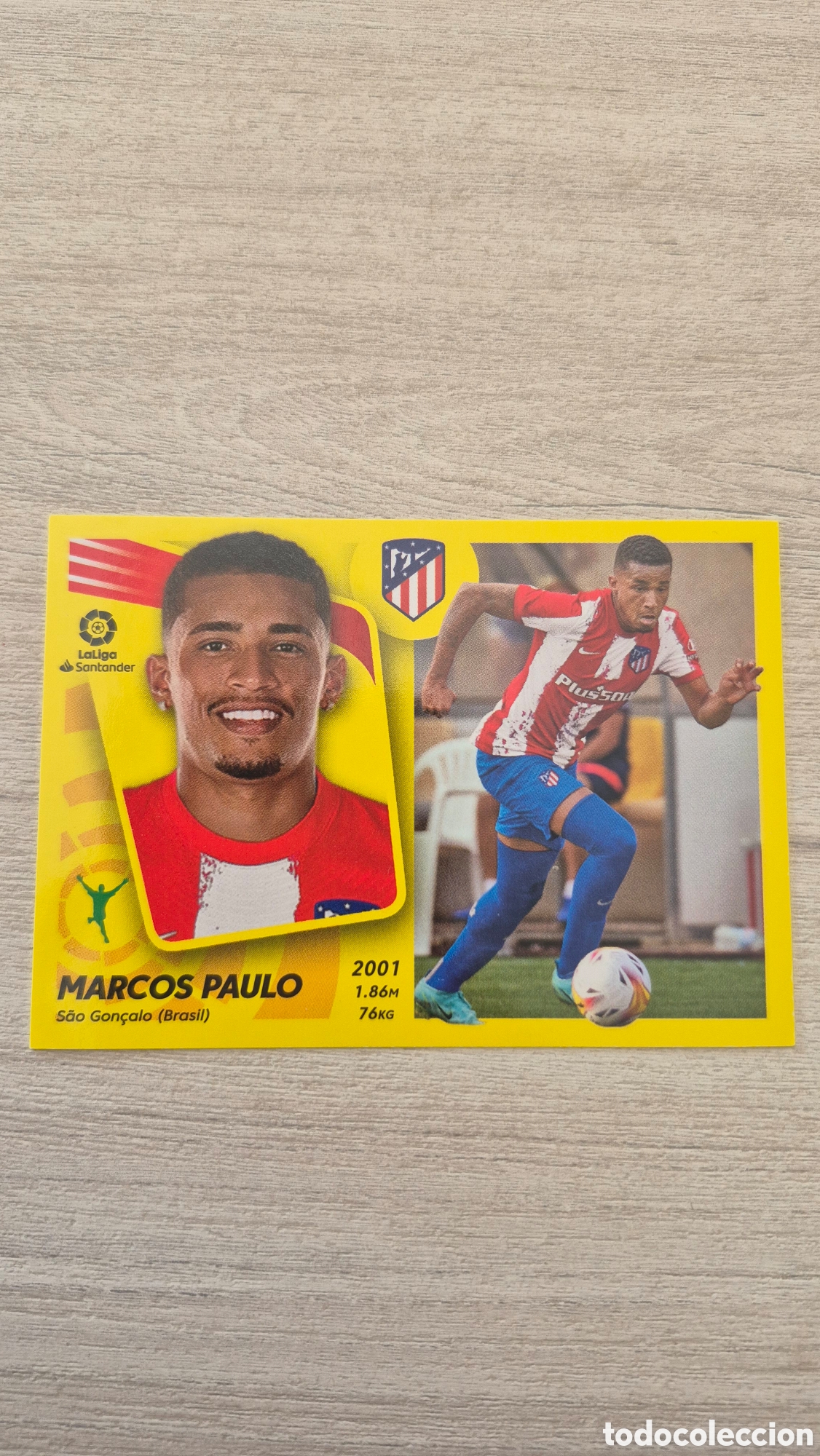 Cromos de F&uacute;tbol: N&deg;17 &Uacute;ltimos fichajes Marcos Paulo Liga Este 21/22