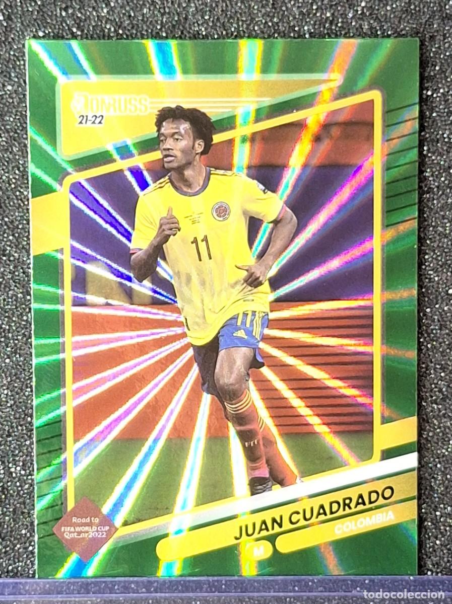 Cromos de F&uacute;tbol: Juan Cuadrado Colombia Panini Donruss Soccer Green Laser Parallel