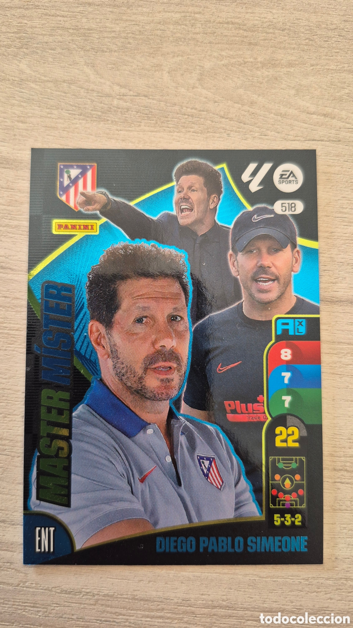 Cromos de F&uacute;tbol: N&deg;518 Master M&iacute;ster Diego Pablo Simeone Adrenalyn 24/25