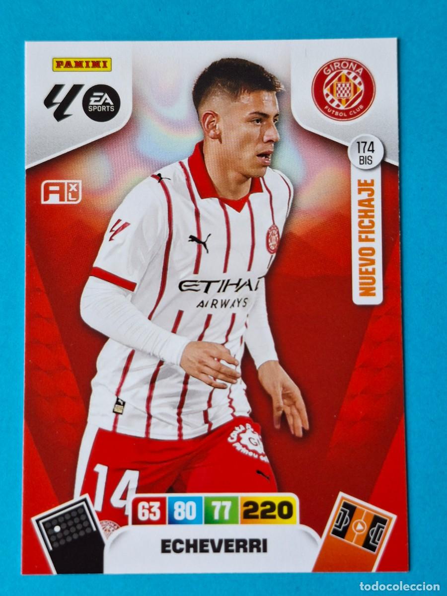 Cromos de F&uacute;tbol: Nuevo Fichaje #174BIS ECHEVERRI (Girona) - Adrenalyn XL LaLiga 2025-26