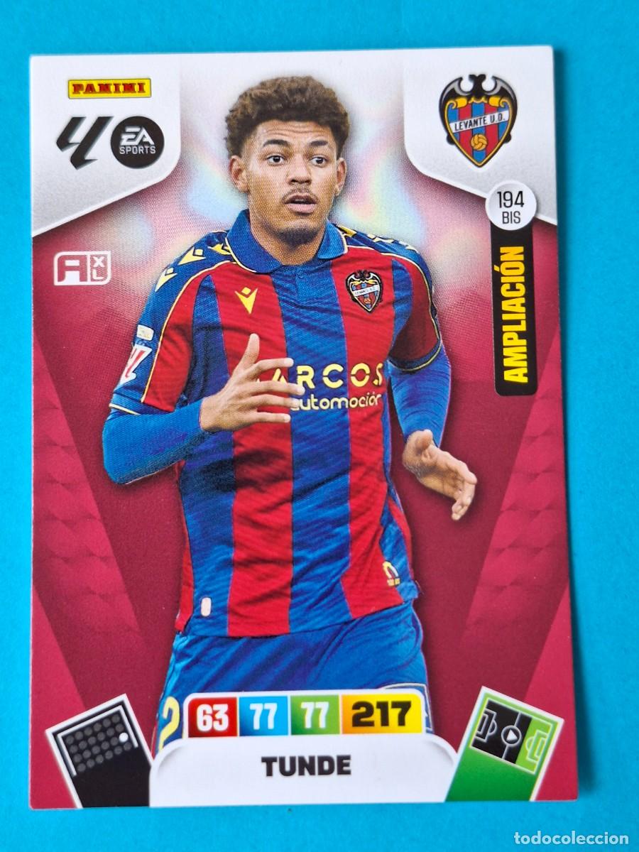 Cromos de F&uacute;tbol: Ampliaci&oacute;n #194BIS TUNDE (Levante) - Adrenalyn XL LaLiga 2025-26