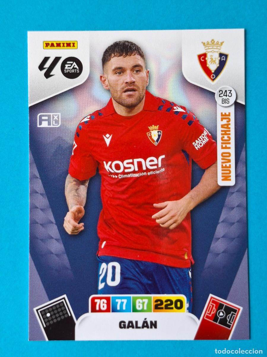Cromos de F&uacute;tbol: Ampliaci&oacute;n #243BIS GAL&Aacute;N (Osasuna) - Adrenalyn XL LaLiga 2025-26