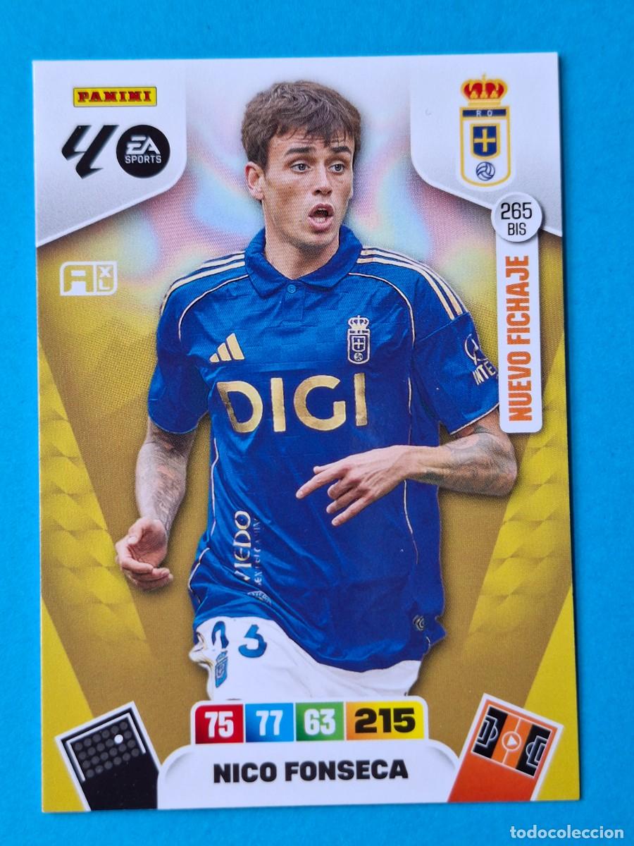 Cromos de F&uacute;tbol: Nuevo Fichaje #265BIS NICO FONSECA (Oviedo) - Adrenalyn XL LaLiga 2025-26