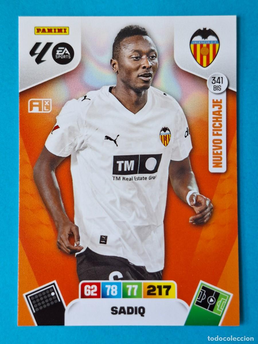 Cromos de F&uacute;tbol: Nuevo Fichaje #341BIS SADIQ (Valencia) - Adrenalyn XL LaLiga 2025-26