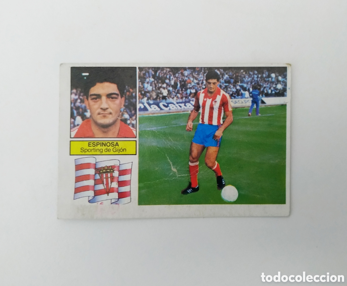 Cromos de F&uacute;tbol: ESPINOSA COLOCA IMPOSIBLE DEL SPORTING GIJON 82-83 DESPEGADO