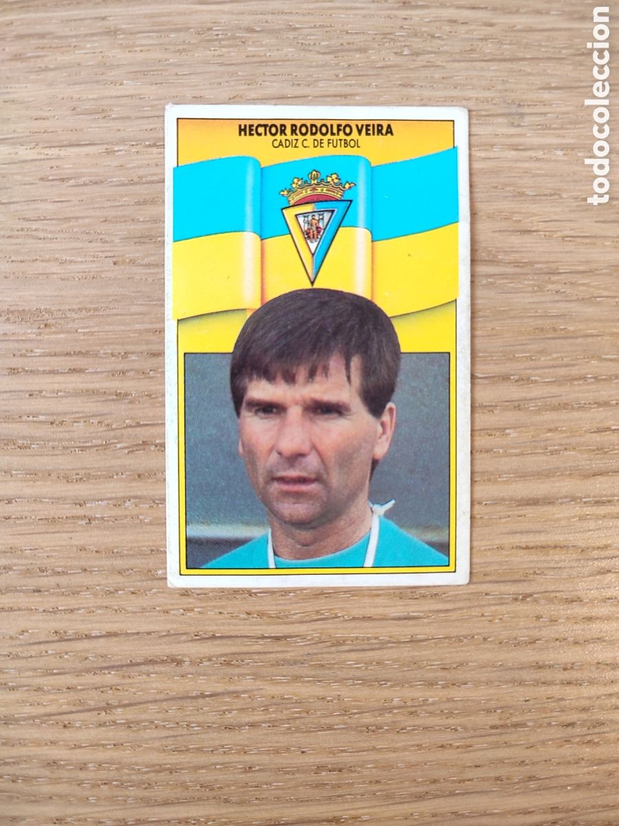 Cromos de F&uacute;tbol: H&eacute;ctor Veira Liga Este 90 91 C&aacute;diz Sin pegar