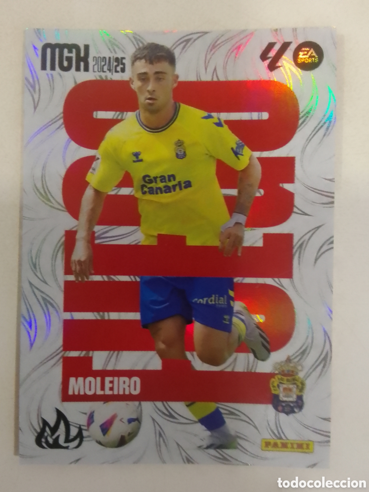 Cromos de F&uacute;tbol: Megacracks 2024-25 n&deg; 384 Moleiro &bull; Las Palmas. FUEGO.