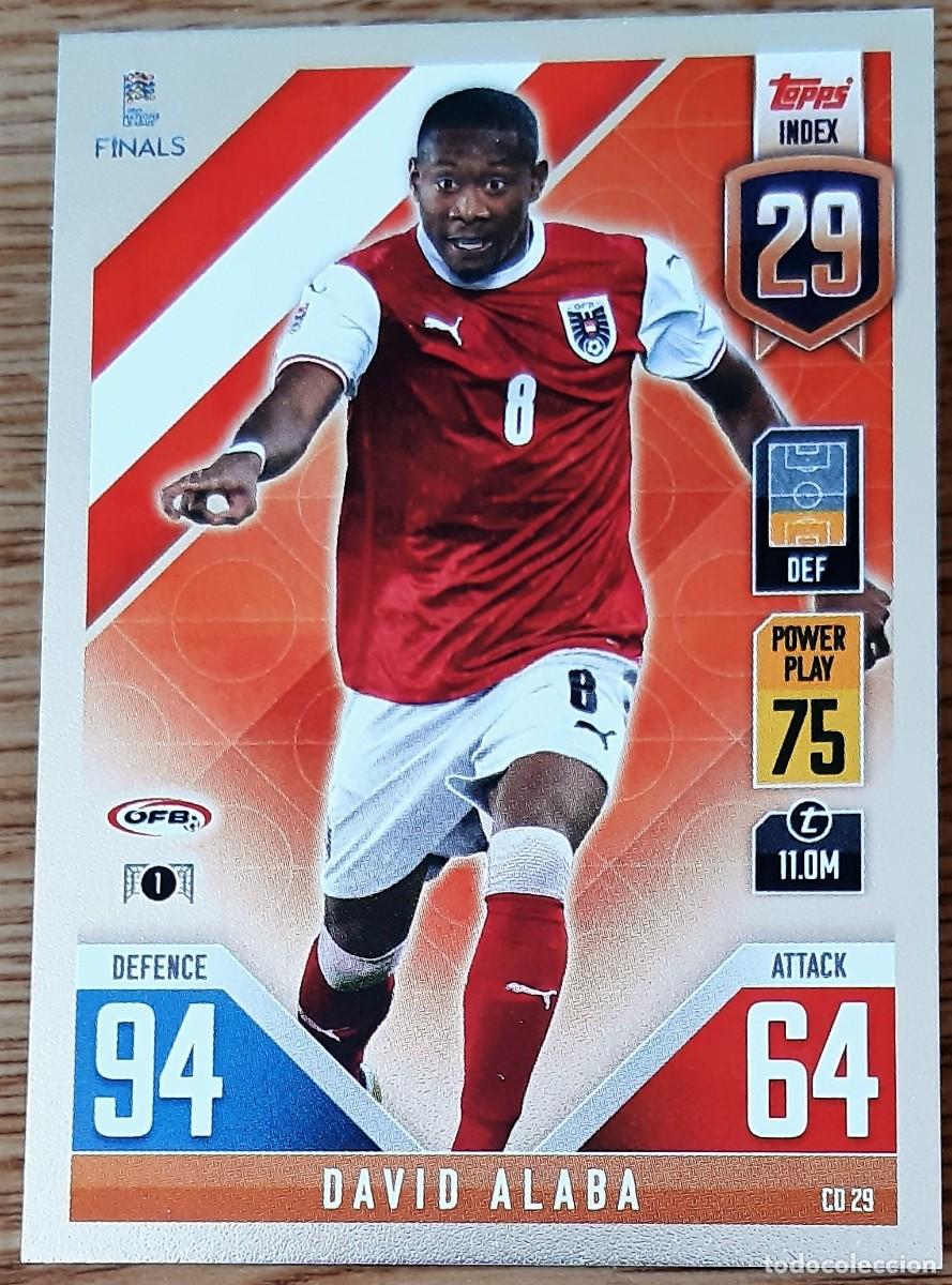 Cromos de F&uacute;tbol: David Alaba Austria Topps Match Attax Soccer