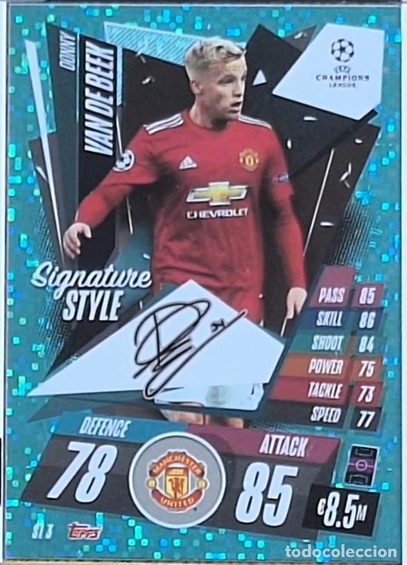 Cromos de F&uacute;tbol: Donny Van de Beek Manchester United Topps Match Attax Soccer Signature Style
