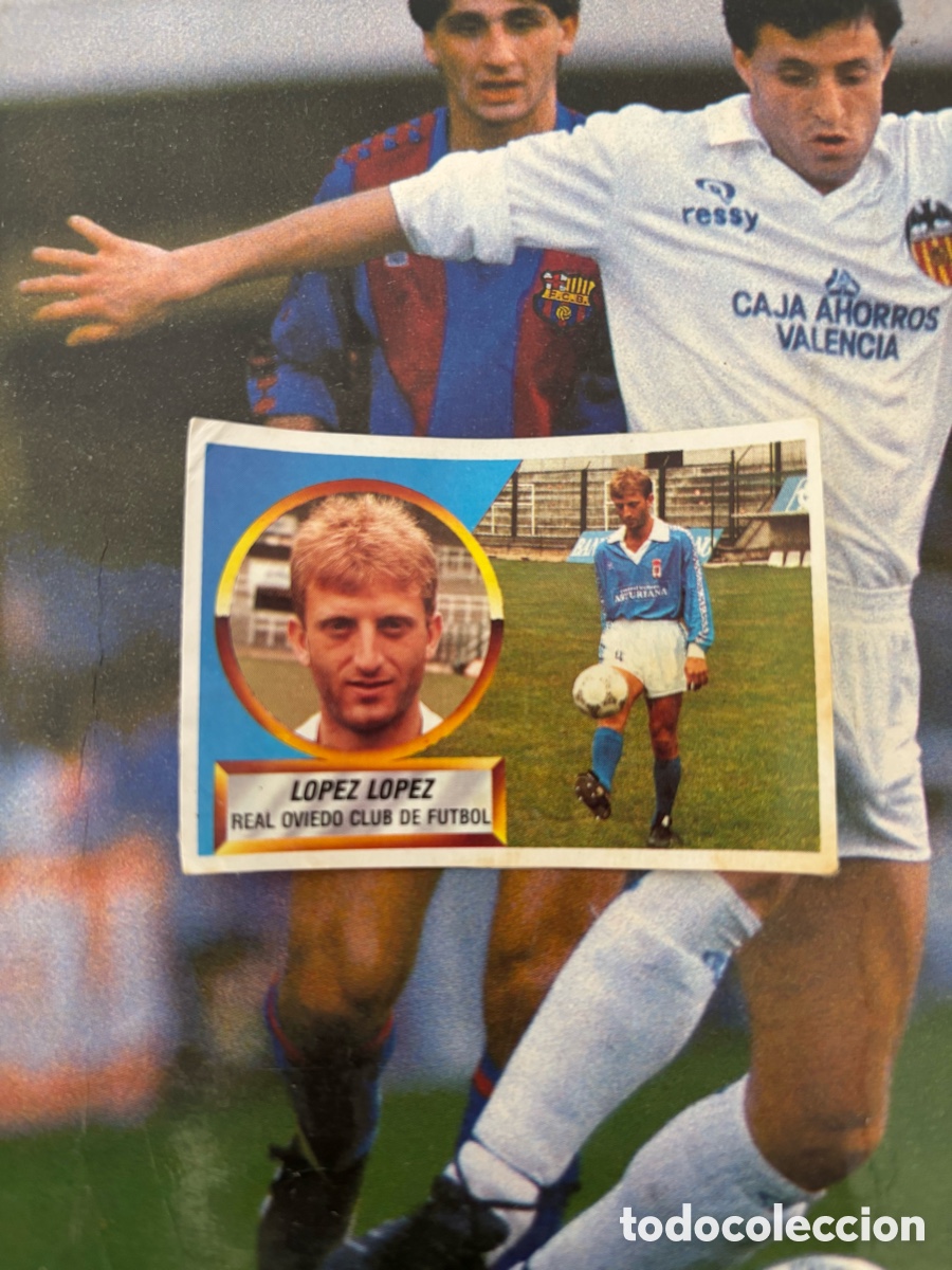 Cromos de F&uacute;tbol: LOPEZ LOPEZ COLOCA OVIEDO LIGA ESTE 88 89 DESPEGADO 1988 1989