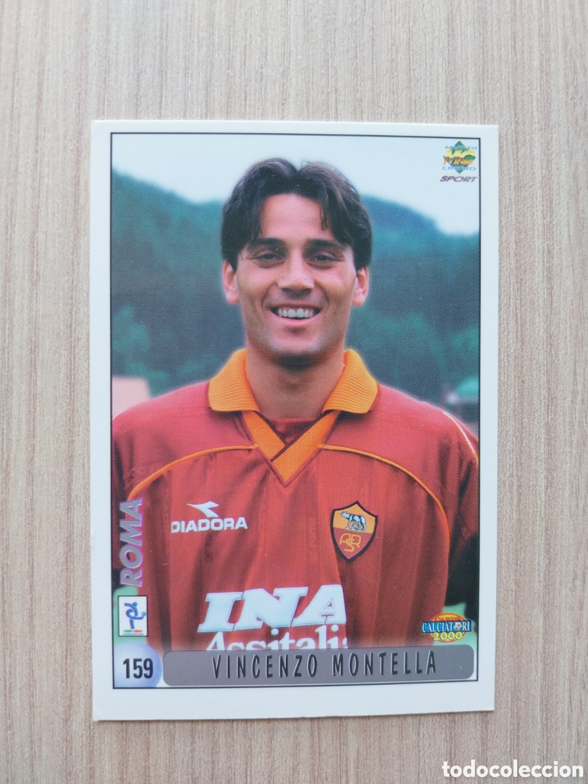 Cromos de F&uacute;tbol: VINCENZO MONTELLA ALDAIR DOS SANTOS N&deg; 159 CALCIATORI 1999 2000 99 00 ROMA MUNDICROMO ITALIA F&Uacute;TBOL