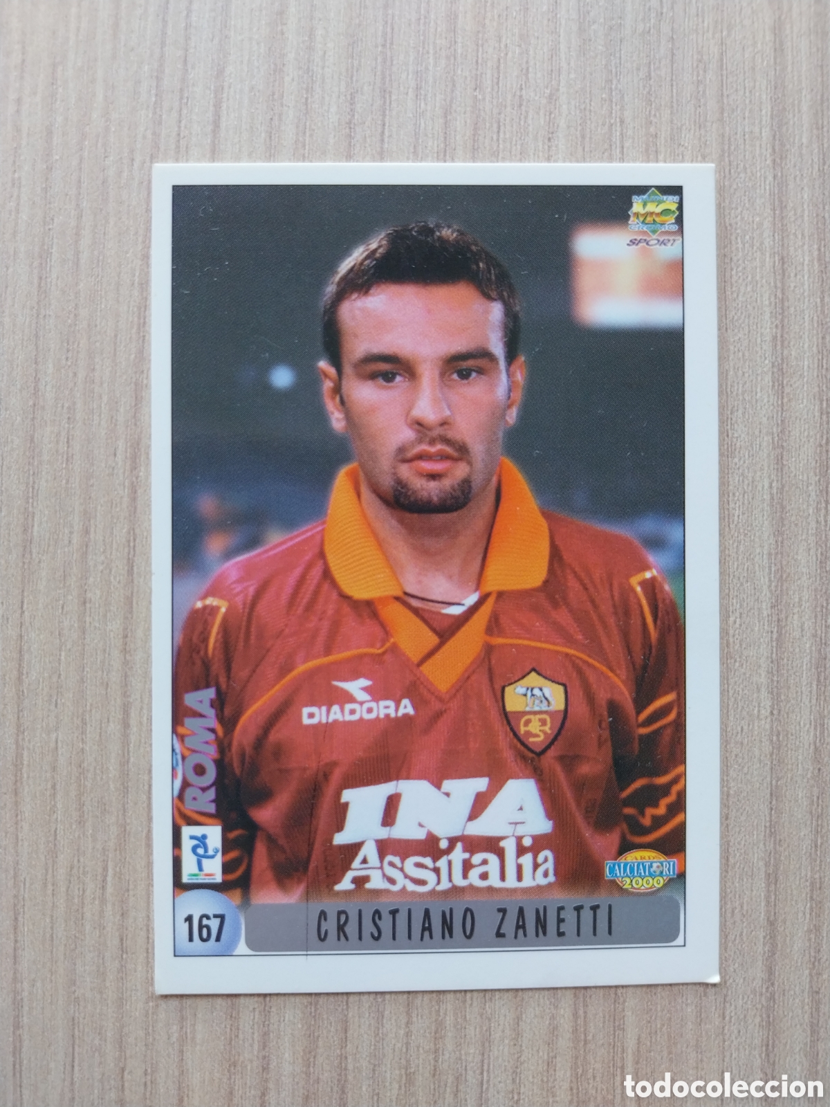 Cromos de F&uacute;tbol: CRISTIANO ZANETTI ALESSANDRO FRAU N&deg; 167 CALCIATORI 1999 2000 99 00 ROMA MUNDICROMO ITALIA F&Uacute;TBOL