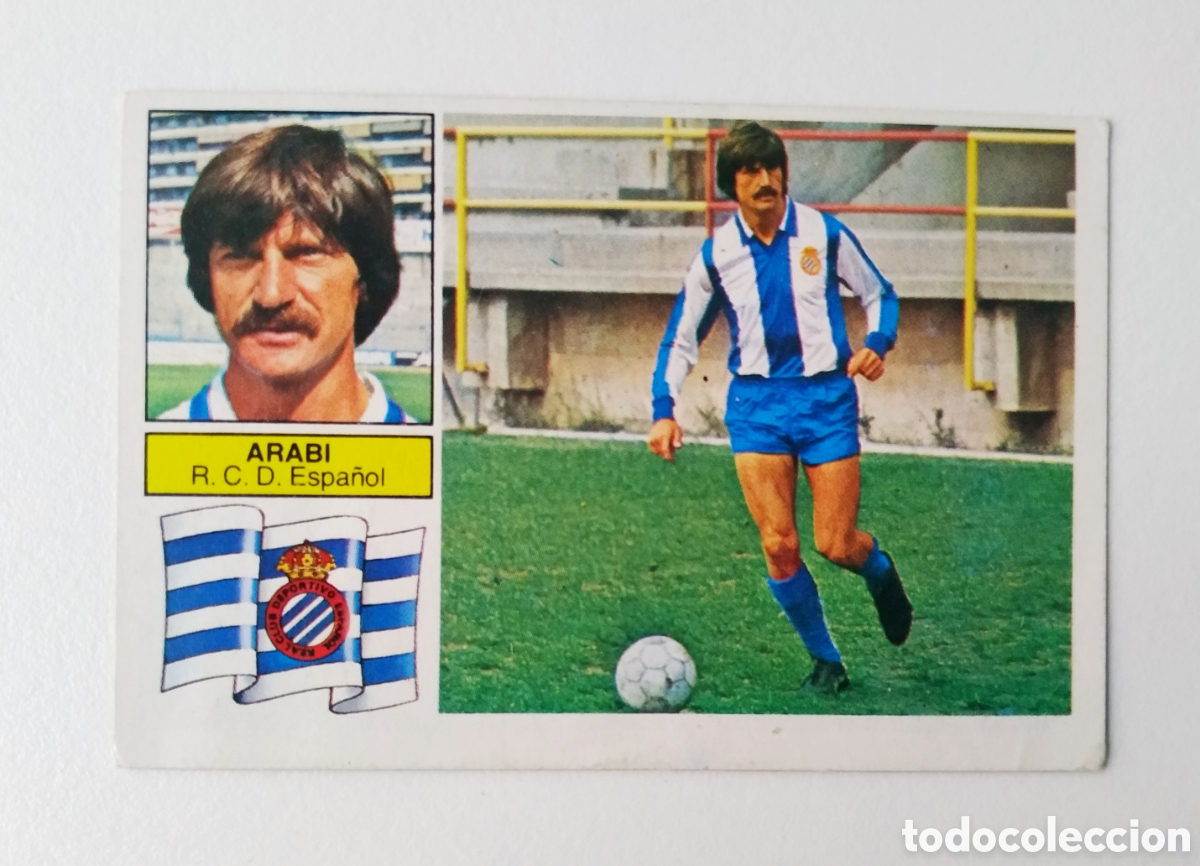 Cromos de F&uacute;tbol: ARABI, COLOCA ESPA&Ntilde;OL SIN PEGAR. 82/83