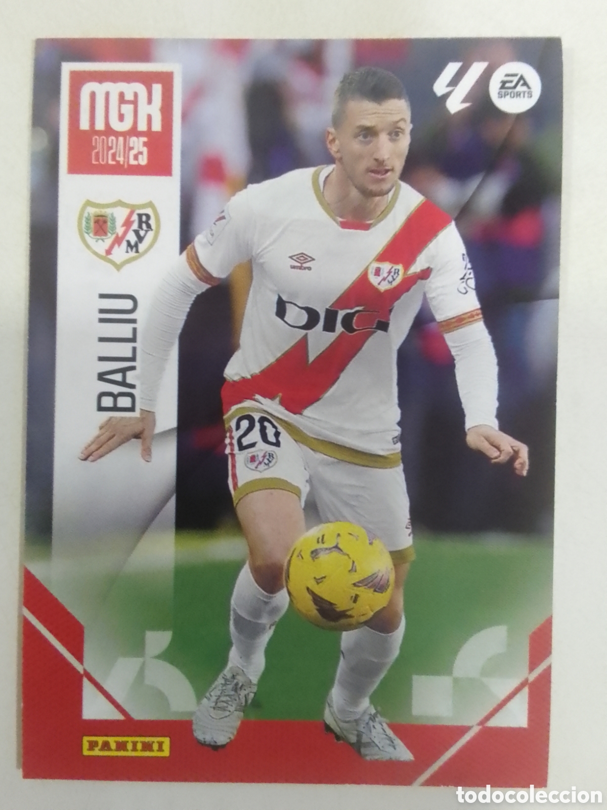 Cromos de F&uacute;tbol: Megacracks 2024-25 n&deg; 274 Balliu &bull; Rayo Vallecano.
