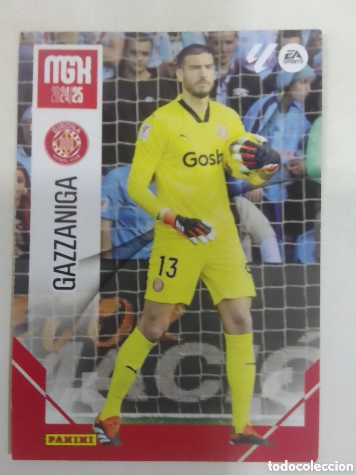 Cromos de F&uacute;tbol: Megacracks 2024-25 n&deg; 164 Gazzaniga &bull; Girona.