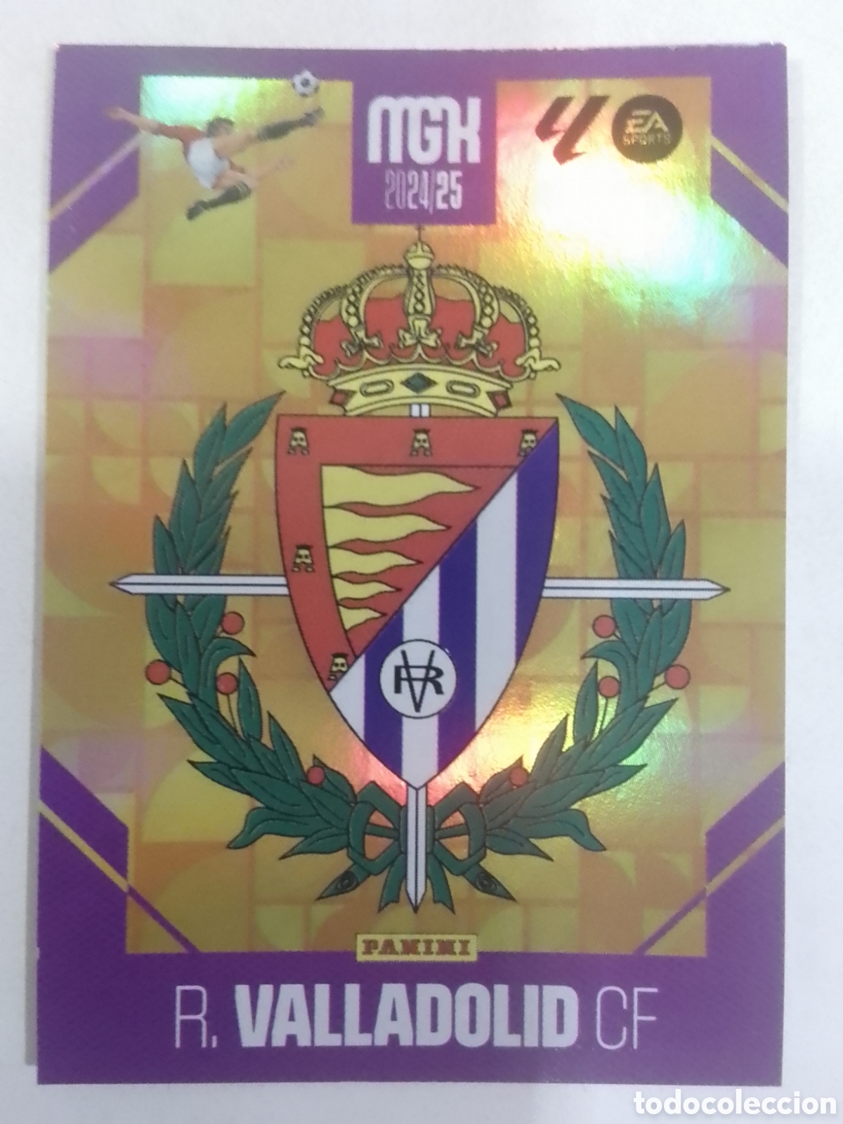 Cromos de F&uacute;tbol: Megacracks 2024-25 n&deg; 343 escudo Valladolid.