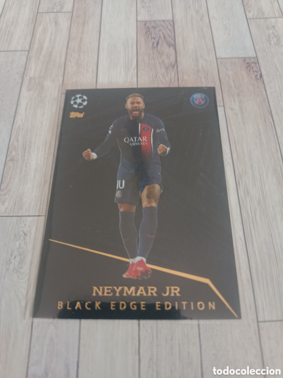 Cromos de F&uacute;tbol: 496 NEYMAR JR. BLACK EDGE EDITION PSG PARIS SAINT GERMAIN MATCH ATTAX 23 24 TOPPS 2023 2024