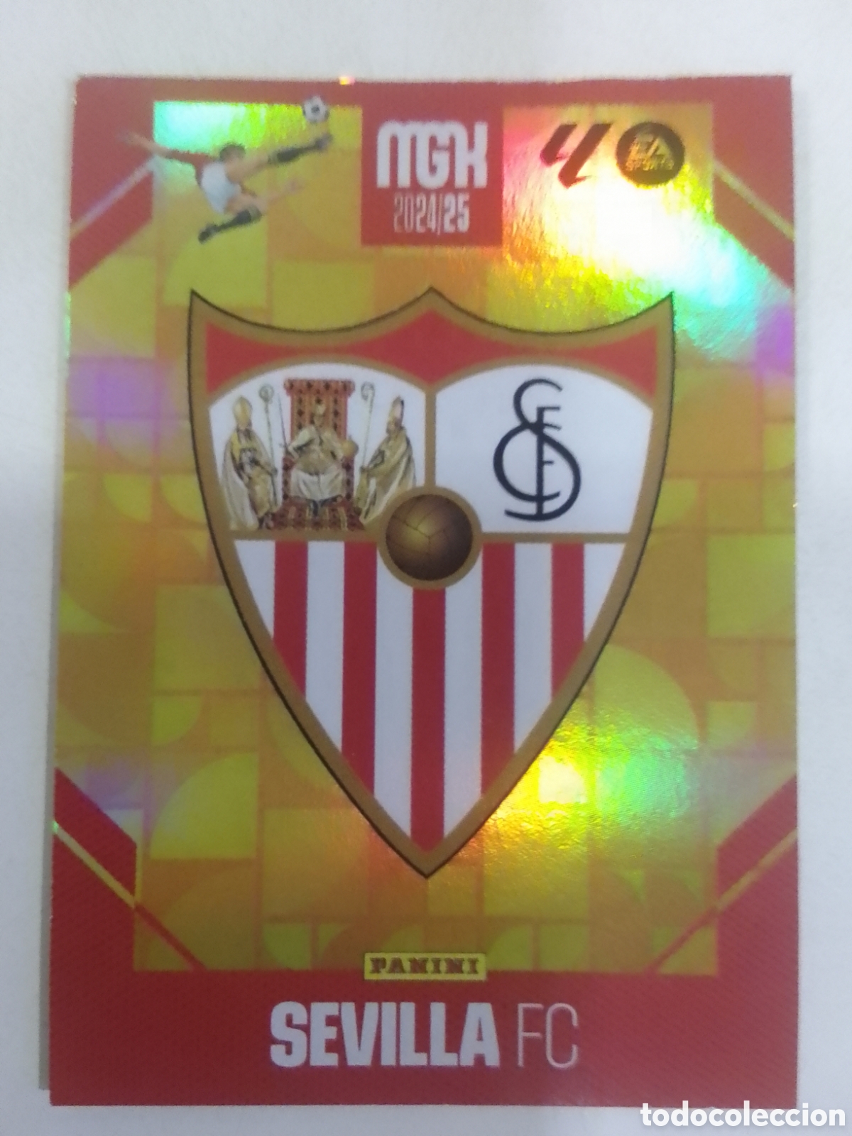 Cromos de F&uacute;tbol: Megacracks 2024-25 n&deg; 307 escudo Sevilla.