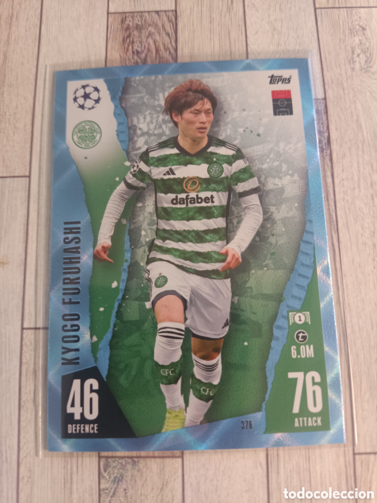 Cromos de F&uacute;tbol: 376 KYOGO FURUHASHI CELTIC PARALELA CRYSTAL MATCH ATTAX 23 24 TOPPS 2023 2024