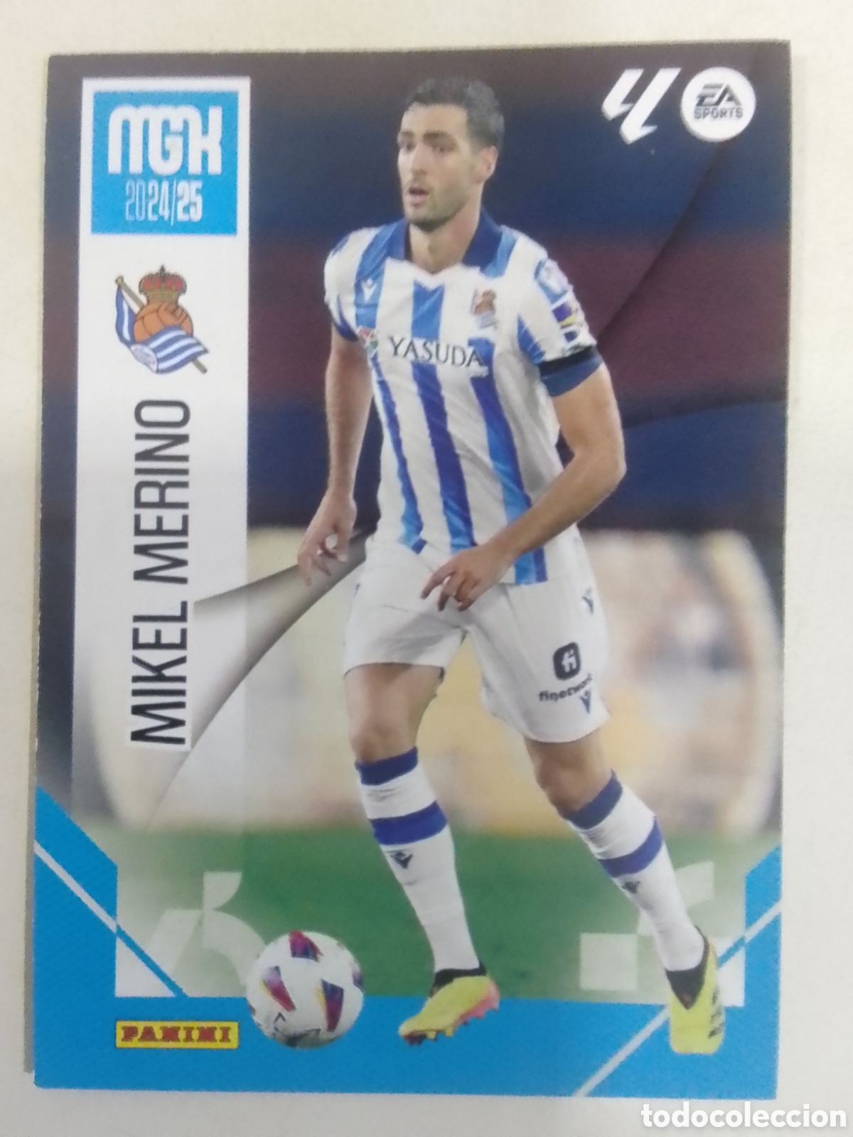 Cromos de F&uacute;tbol: Megacracks 2024-25 n&deg; 299 Mikel Merino &bull; Real Sociedad.