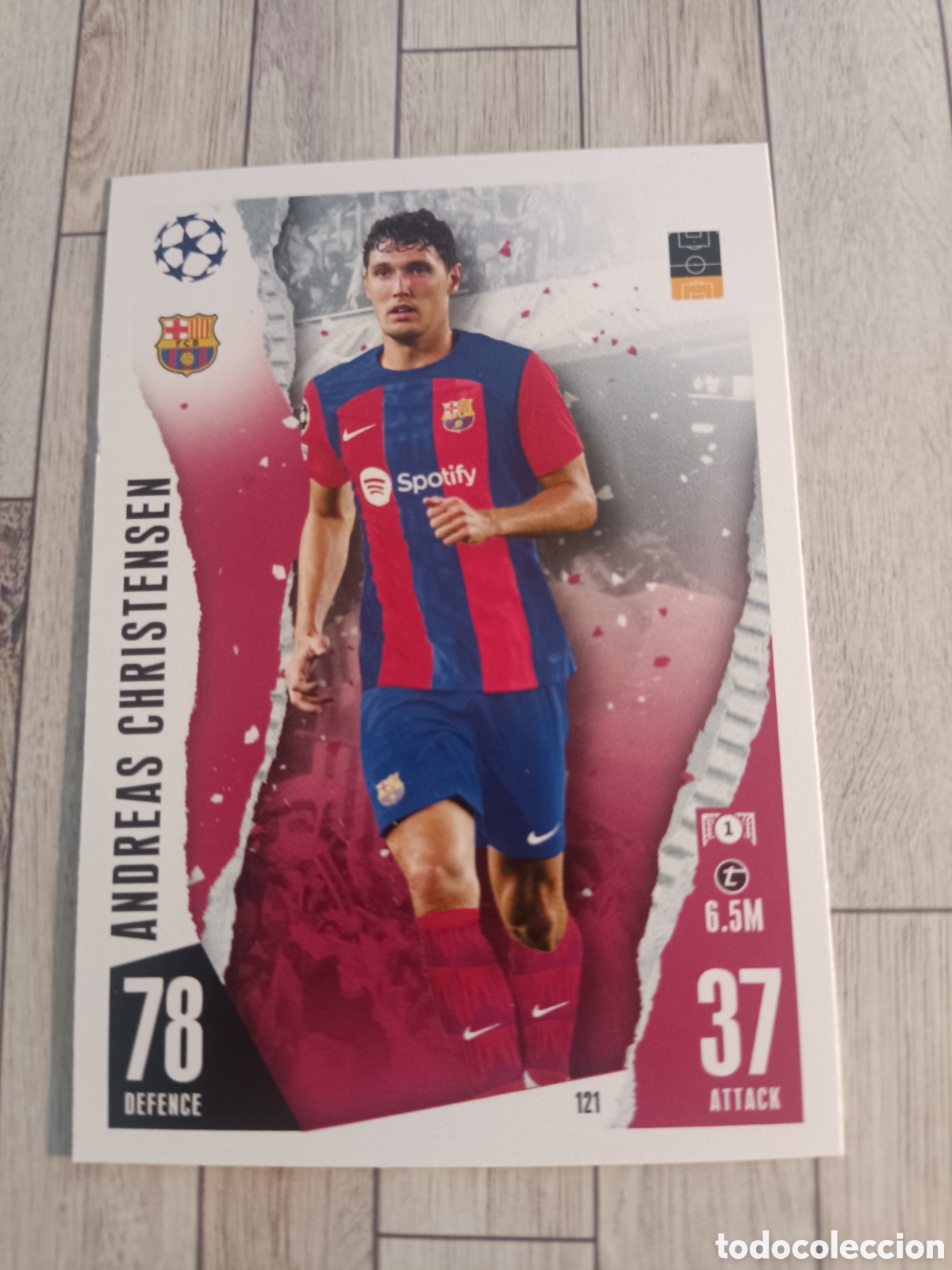 Cromos de F&uacute;tbol: 121 CHRISTENSEN BARCELONA TOPPS MATCH ATTAX 2023 2024 CHAMPIONS 23 24