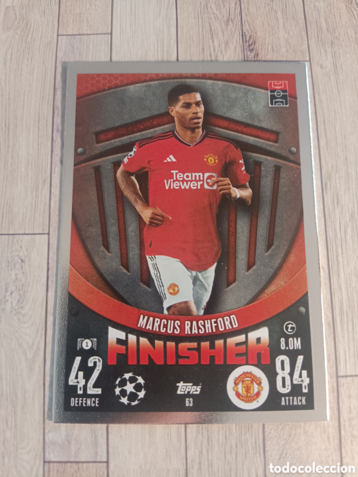 Cromos de F&uacute;tbol: 63 MARCUS RASHFORD FINISHER MANCHESTER UNITED TOPPS MATCH ATTAX 2023 2024 CHAMPIONS 23 24