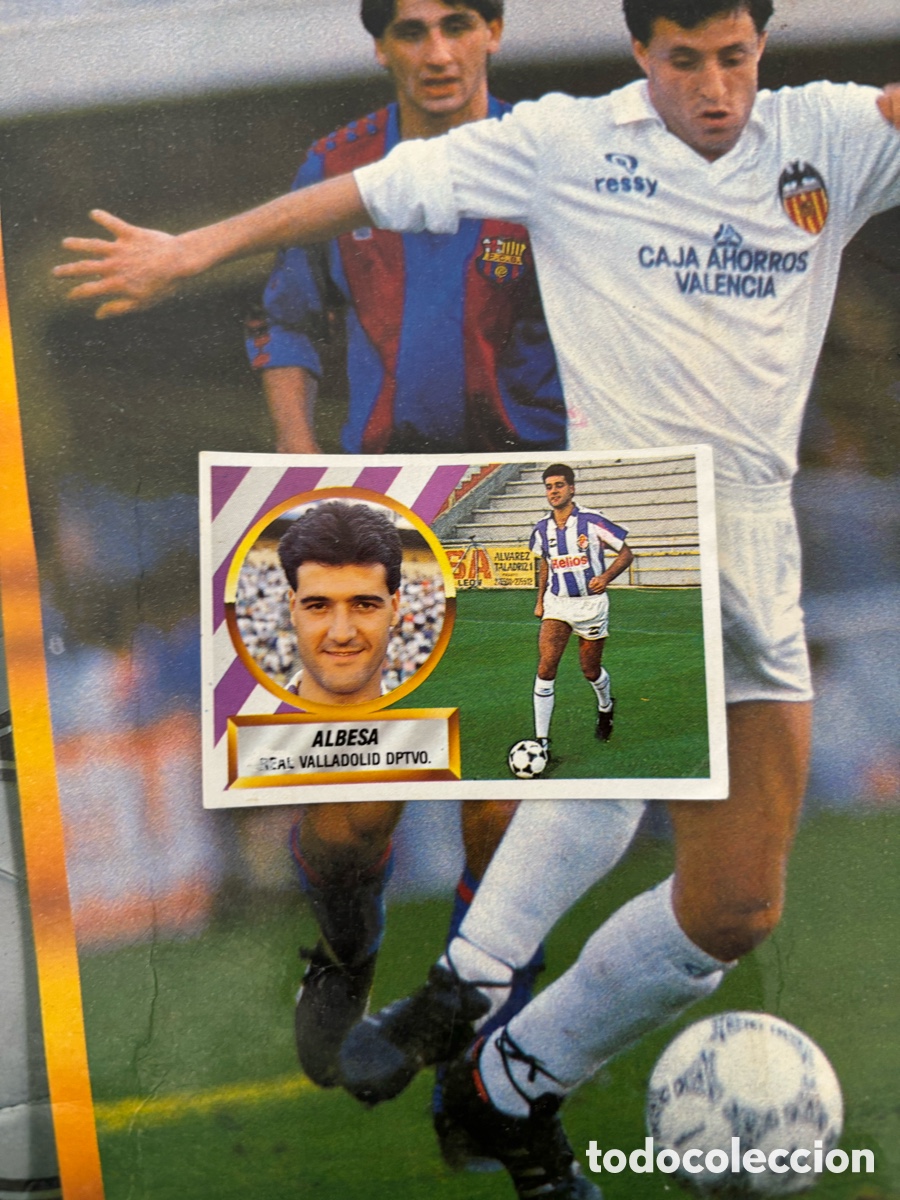 Cromos de F&uacute;tbol: ALBESA FICHAJE 16 VALLADOLID LIGA ESTE 88 89 RECORTADO 1988 1989
