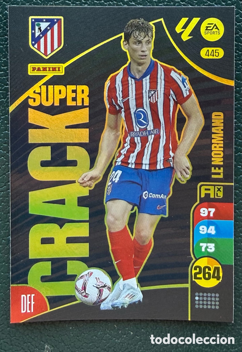 Fu&szlig;ball-Sticker: 445 LE NORMAND ATLETICO DE MADRID SUPER CRACK FICHAS ALBUM ADRENALYN XL 2024 2025 24 25