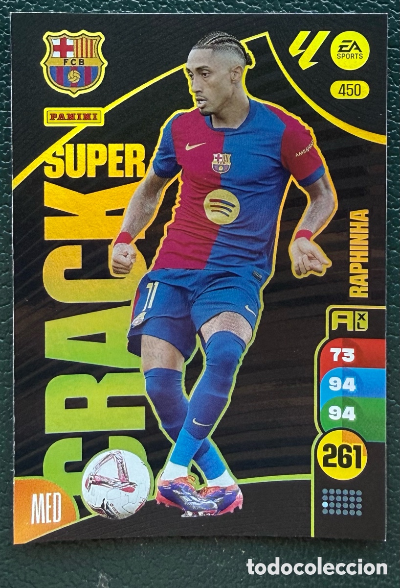 Cromos de Futebol: 450 RAPHINHA FC BARCELONA SUPER CRACK FICHAS ALBUM ADRENALYN XL 2024 2025 24 25