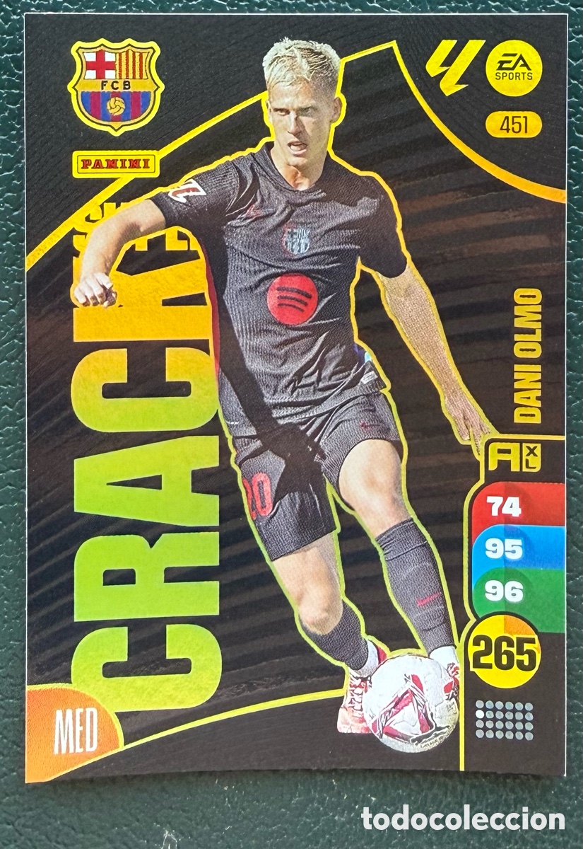 Cromos de Futebol: 451 DANI OLMO FC BARCELONA SUPER CRACK FICHAS ALBUM ADRENALYN XL 2024 2025 24 25