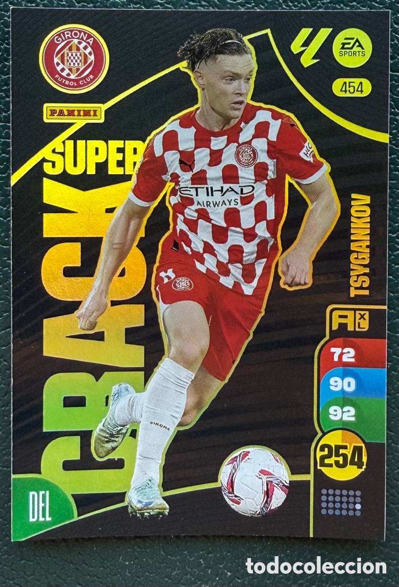 Cartes &agrave; collectionner de Football: 454 TSYGANKOV GIRONA FC SUPER CRACK FICHAS ALBUM ADRENALYN XL 2024 2025 24 25