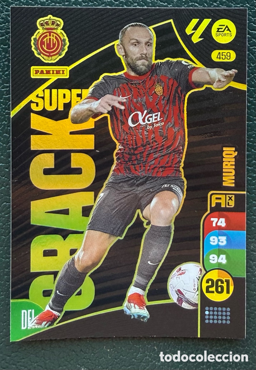 Cartes &agrave; collectionner de Football: 459 MURIQI RCD MALLORCA SUPER CRACK FICHAS ALBUM ADRENALYN XL 2024 2025 24 25