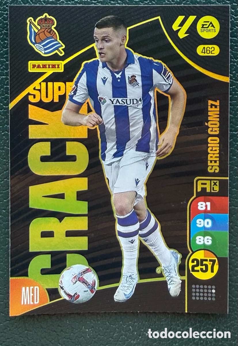 Football Stickers: 462 SERGIO GOMEZ REAL SOCIEDAD SUPER CRACK FICHAS ALBUM ADRENALYN XL 2024 2025 24 25
