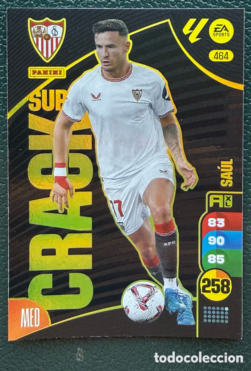 Fu&szlig;ball-Sticker: 464 SAUL SEVILLA FC SUPER CRACK FICHAS ALBUM ADRENALYN XL 2024 2025 24 25