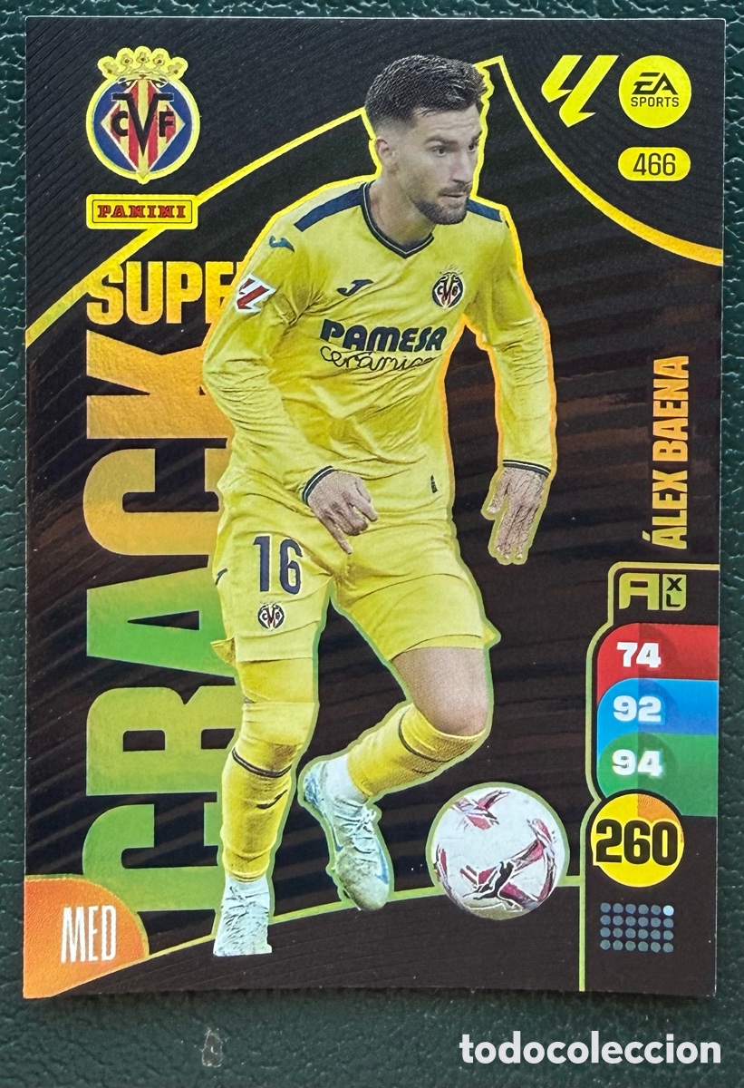 Fu&szlig;ball-Sticker: 466 ALEX BAENA VILLARREAL CF SUPER CRACK FICHAS ALBUM ADRENALYN XL 2024 2025 24 25