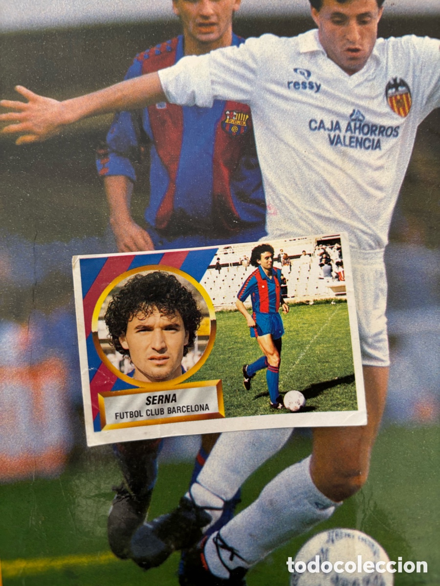 Cromos de F&uacute;tbol: SERNA FICHAJE 10 BARCELONA LIGA ESTE 88 89 DESPEGADO 1988 1989