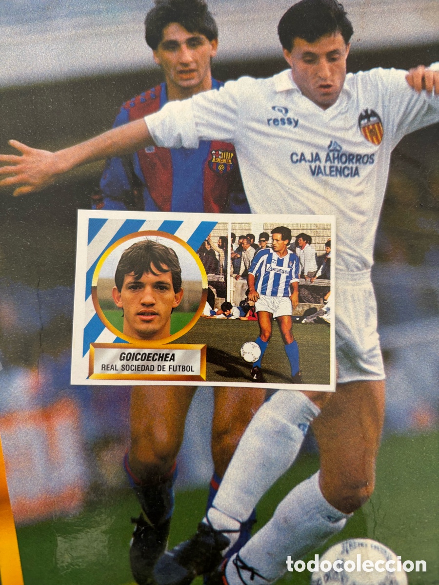 Cromos de F&uacute;tbol: GOICOECHEA FICHAJE 5 REAL SOCIEDAD LIGA ESTE 88 89 RECORTADO 1988 1989