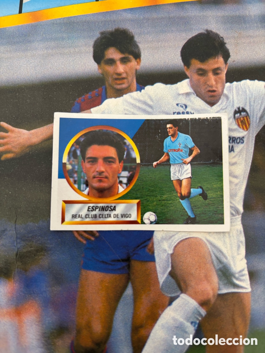 Cromos de F&uacute;tbol: ESPINOSA FICHAJE 2 CELTA DE VIGO LIGA ESTE 88 89 RECORTADO 1988 1989